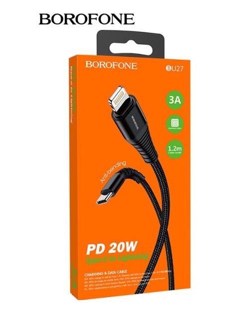 کابل TYPE-C به LIGHTNING بروفون BU-27