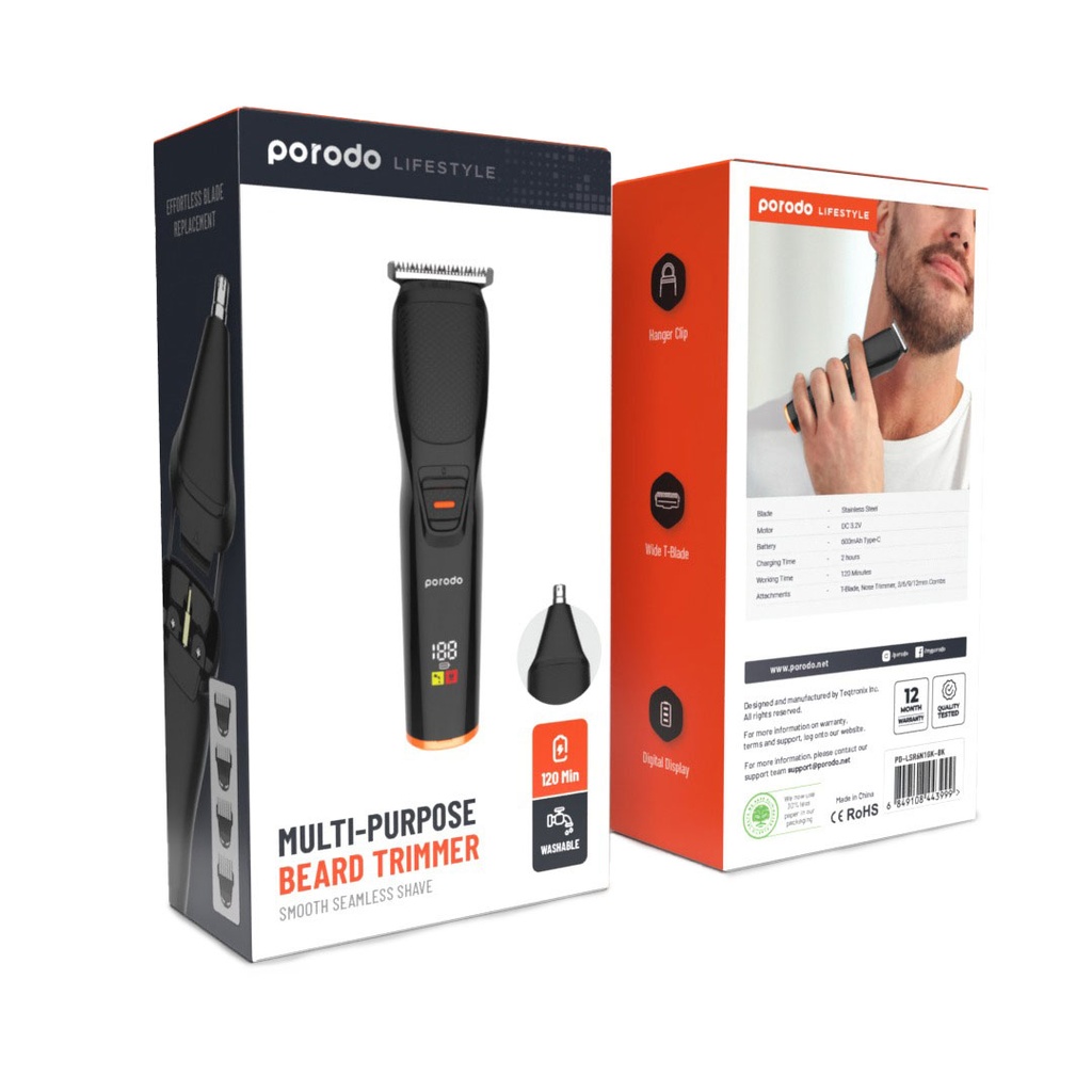 ماشین اصلاح شارژی پرودو مدل LifeStyle multi-purpose beard trimmer
